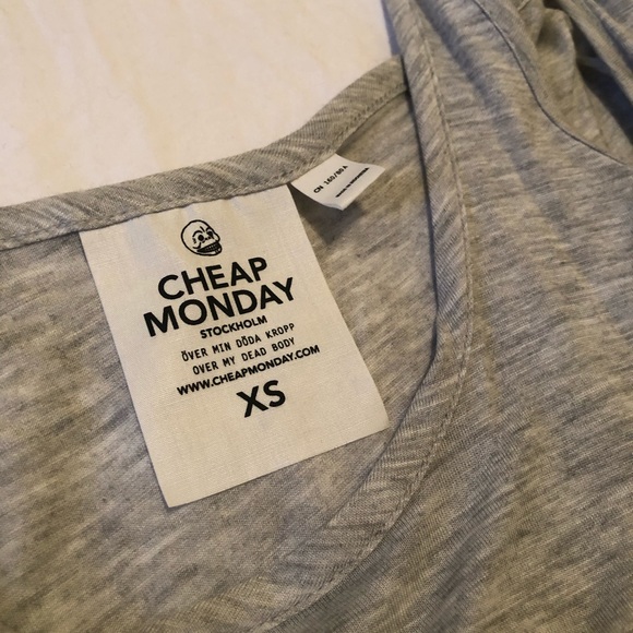 NWOT Cheap Monday | Grey Tank Top - Picture 4 of 5